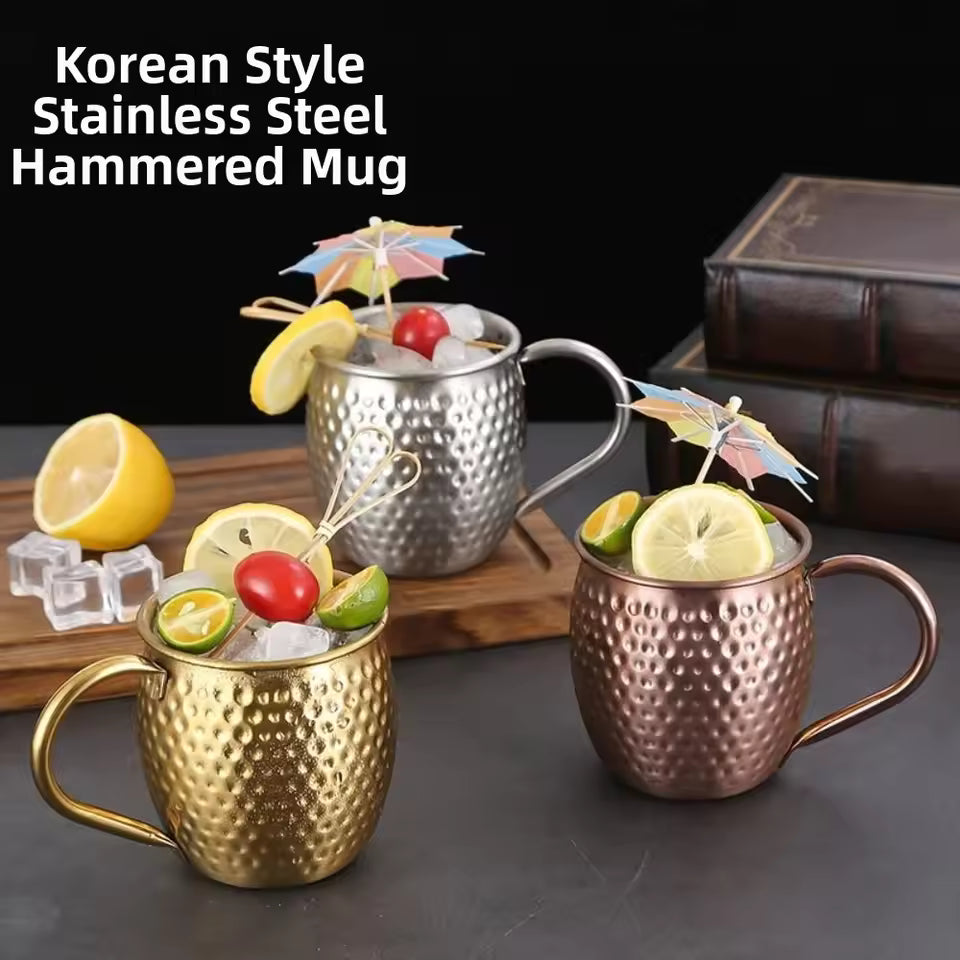 Stainless Steel Cocktails Cup, Russian Style Beverage Cup, Drinkware Party Cup
