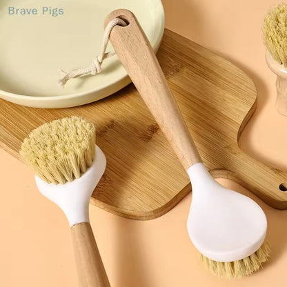Dish Scrubbing Brush, Wooden Handle SIGA Dish Brush