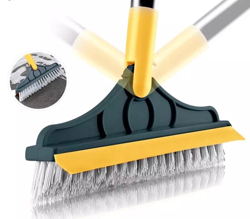 3 in 1 Floor Scrub Brush Adjustable Rotating Broom Brush