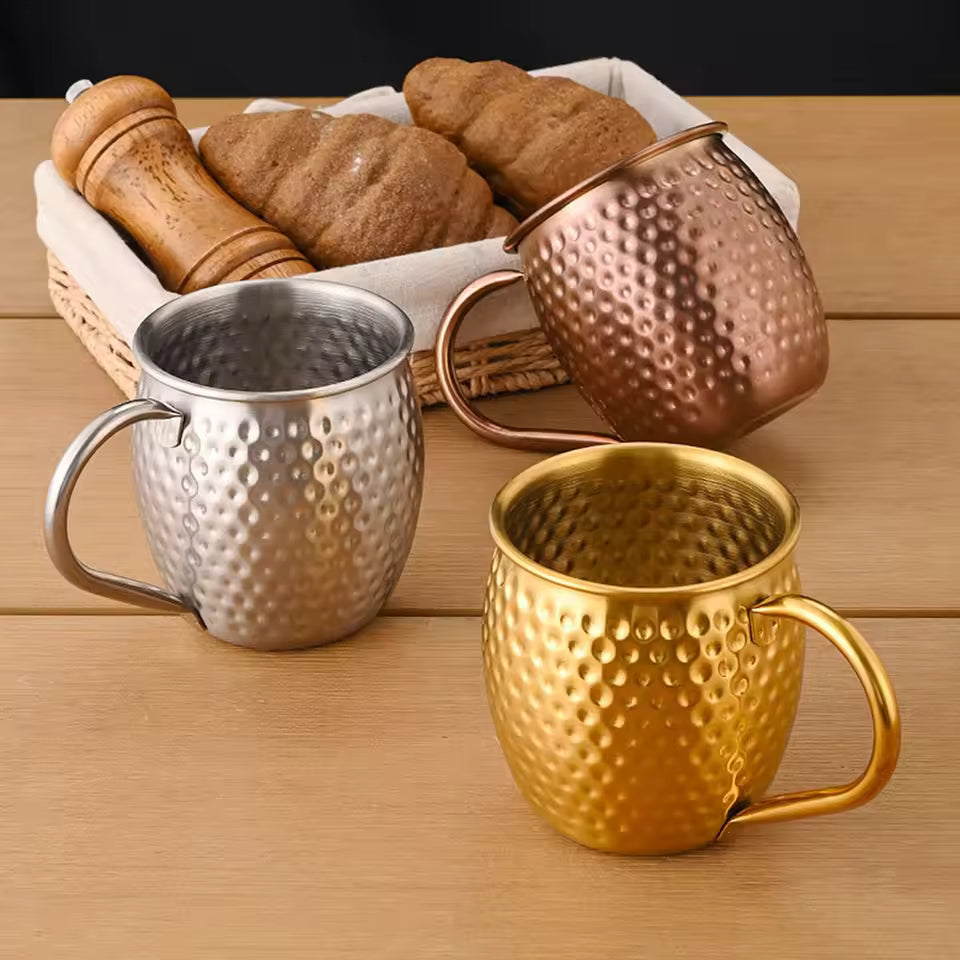 Stainless Steel Cocktails Cup, Russian Style Beverage Cup, Drinkware Party Cup