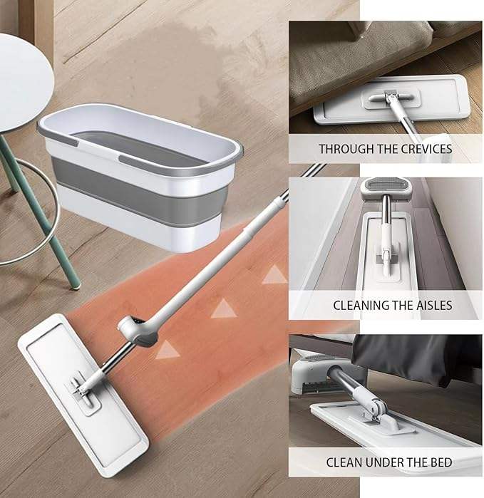 Flat Squeeze Mop with Bucket