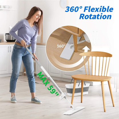 Flat Squeeze Mop with Bucket