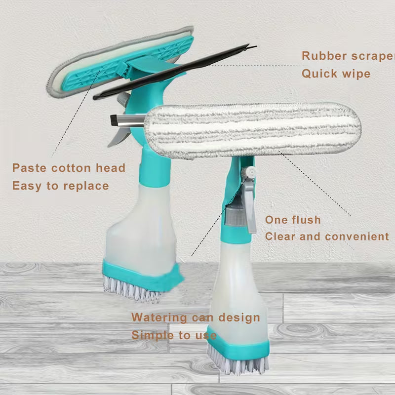 4 in 1 Spray Window Cleaning Brush