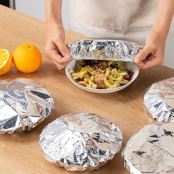 Reusable Aluminum Foil Food And Dish Covers Covers Pack Of 10