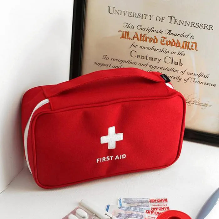Household Portable Waterproof Outdoor Travel Medical Multi-Pocket Medicine First Aid Kit Storage Bag