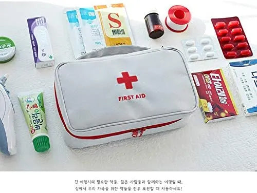 Household Portable Waterproof Outdoor Travel Medical Multi-Pocket Medicine First Aid Kit Storage Bag