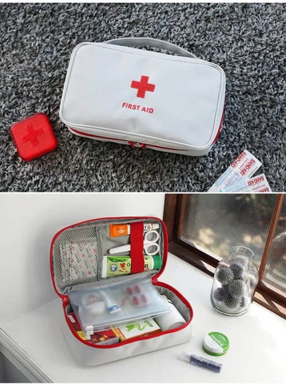 Household Portable Waterproof Outdoor Travel Medical Multi-Pocket Medicine First Aid Kit Storage Bag