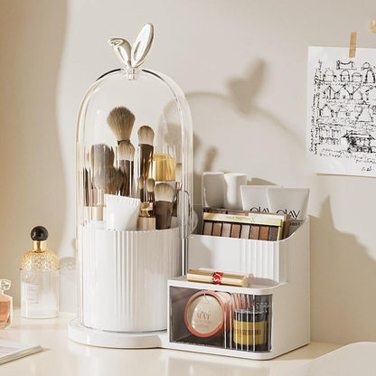 Rotating 2 In 1 Combination Cosmetic Display Box with Drawer Compact 360°