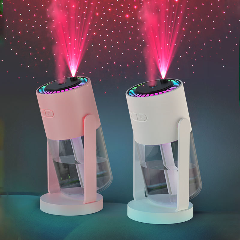 Galaxy Mist 2-in-1 Humidifier + Star Projector with RGB Ambient Lighting