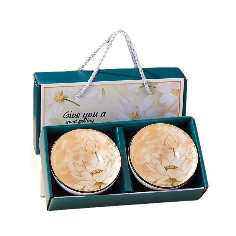 Flower Pattern Porcelain Bowl Six Set