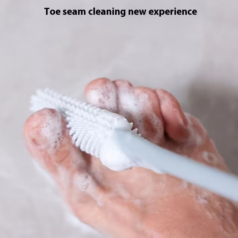Long Handle Foot Washing Brush, Toe Cleaning Brush