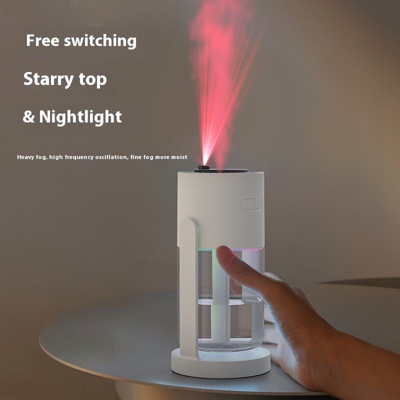 Galaxy Mist 2-in-1 Humidifier + Star Projector with RGB Ambient Lighting
