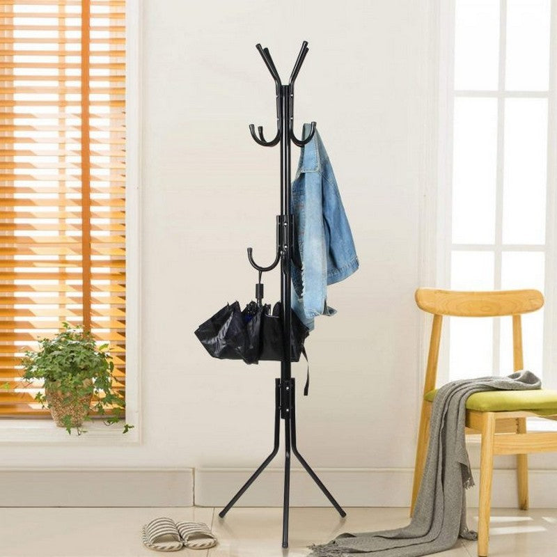 Multi Hook Metal Coat Hat Storage Racks