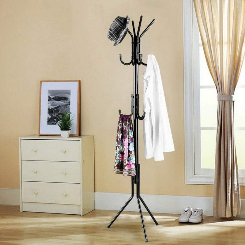 Multi Hook Metal Coat Hat Storage Racks