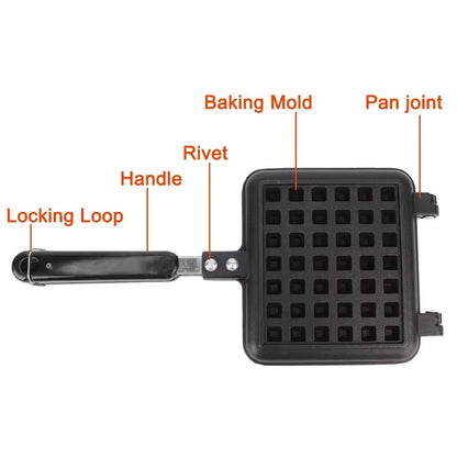 Kitchen Non-Stick Waffles Maker Machine Baking Mold Pan