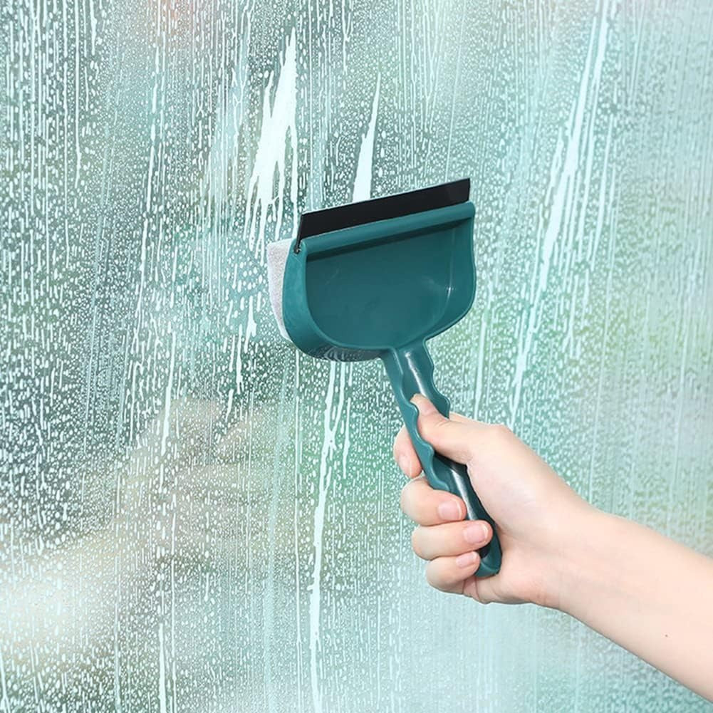 Multifunctional Glass Cleaning Brush Double Sided Sponge Brush Dual Purpose Wiper Household Window Cleaning Tool