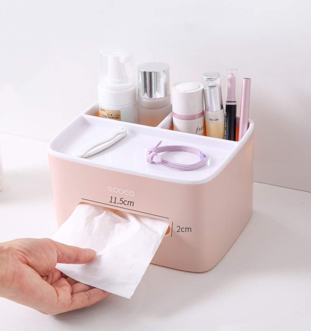 Ecoco Tissue Box – Nordic Style Waterproof 2-Compartment Holder