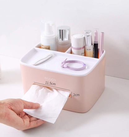 Ecoco Tissue Box – Nordic Style Waterproof 2-Compartment Holder