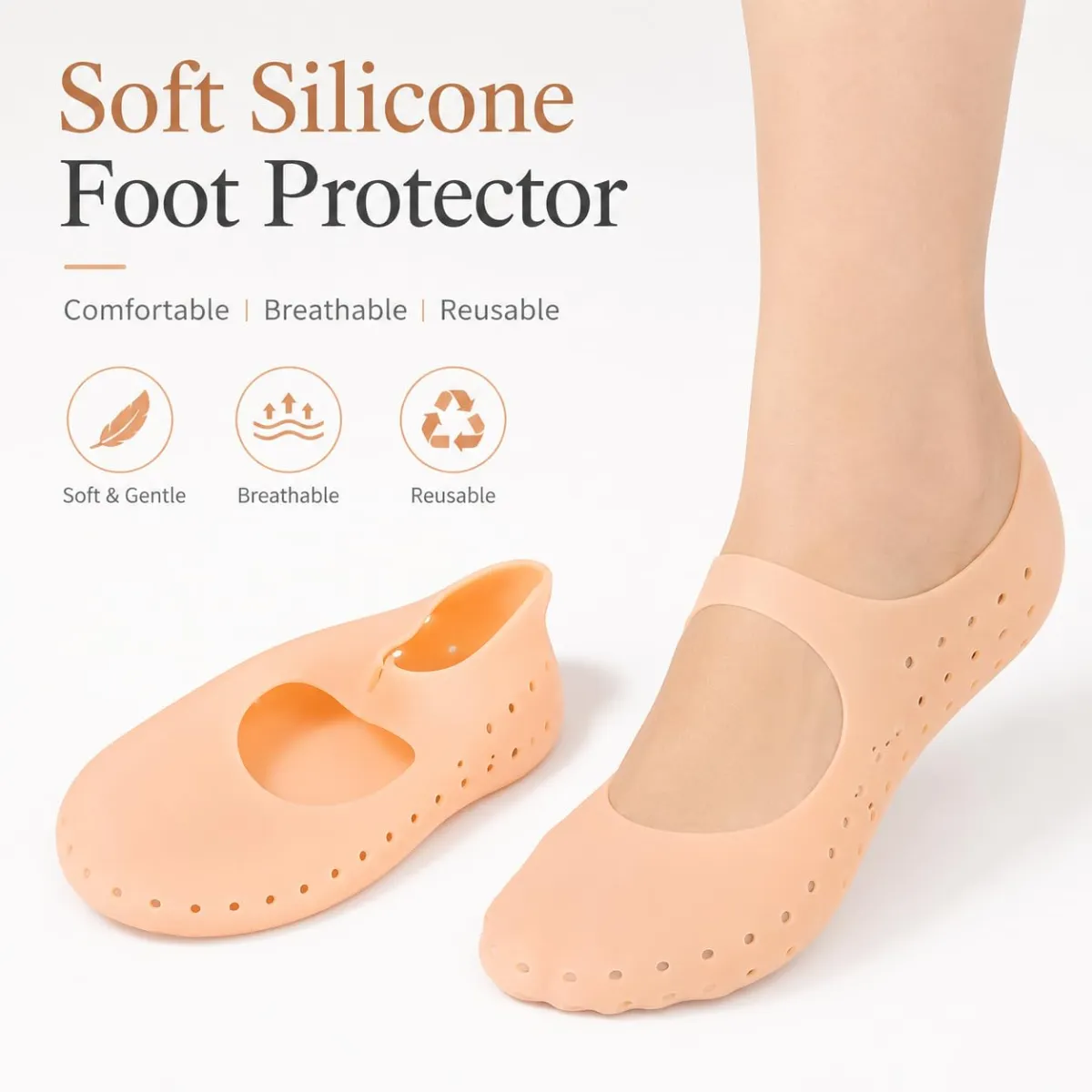 Non Slip No Show Invisible Ballet Socks