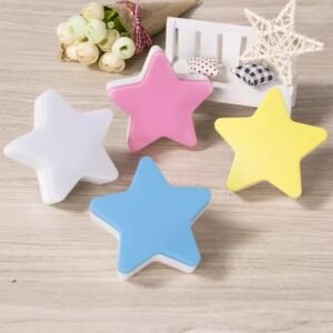 US EU Plug Star Shaped Night Light Socket Wall Lamp Light Night Lamp Kids Room Home Décor Pentagram Lamp