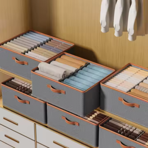 Foldable Clothing Storage Box Non-Woven Fabric Divider Storage Box Wardrobe Organizer