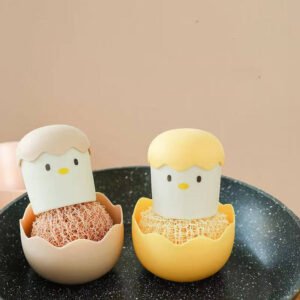 Cute Egg Kitchen Cleaning Brush Dishwashing Brush