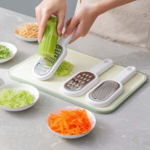 3 IN 1 VEGETABLE CUTTER MANDOLINE SLICER POTATO PEELER CARROT GRATER