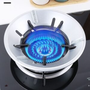 Stainless Steel Gas Stove Saver Windproof Cover Burner Stand