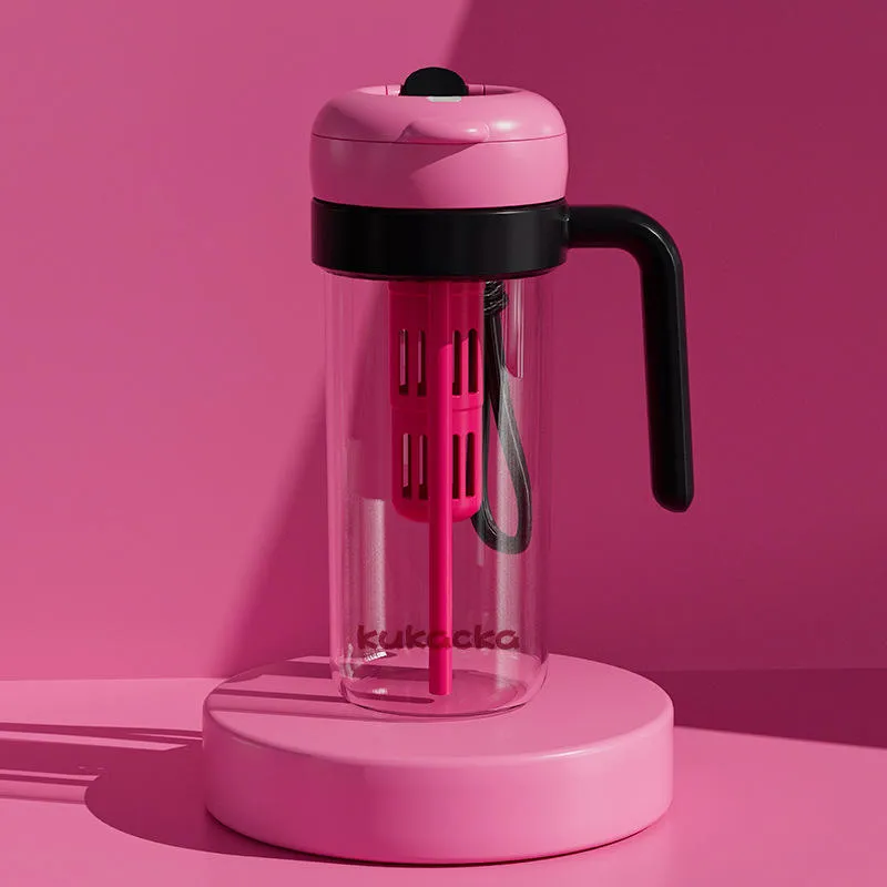 Portable Fruit Infuser Water Bottle With Side Handle - Image 4
