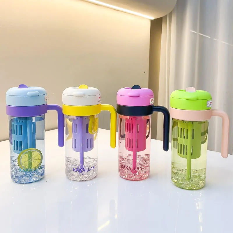 Portable Fruit Infuser Water Bottle With Side Handle - Image 2