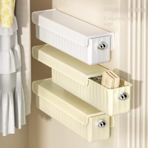 Wall-Mounted Storage Organizer for Underwear and Socks Space-Saving Wall-Mounted Drawer Organizer