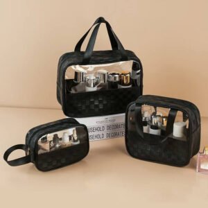 3Pcs Toiletry Bag for Men Women Clear Cosmetics Bag