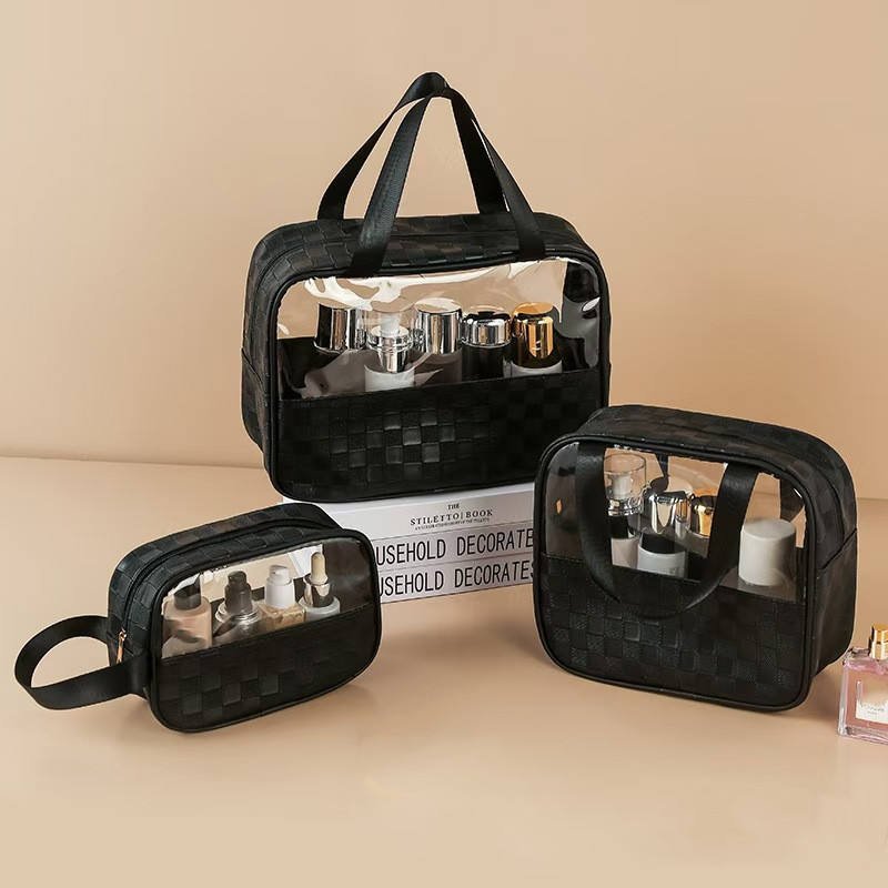 3Pcs Toiletry Bag for Men Women Clear Cosmetics Bag