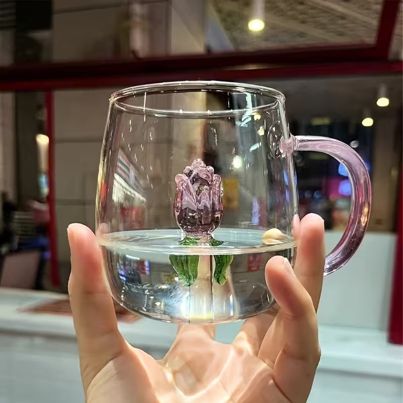 3D Transparent Heat Resistant Glass Cup - Image 2