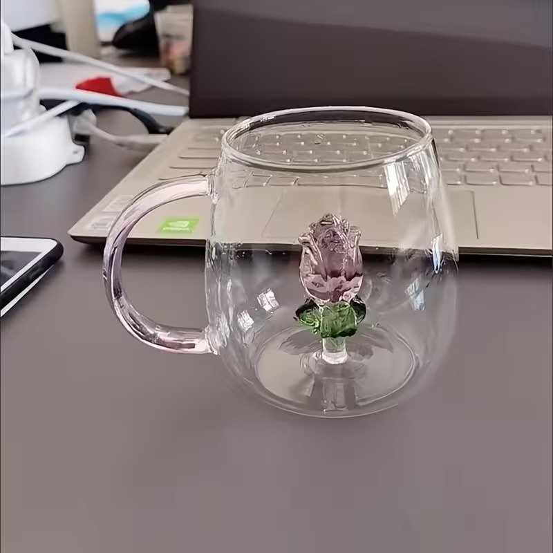 3D Transparent Heat Resistant Glass Cup - Image 3