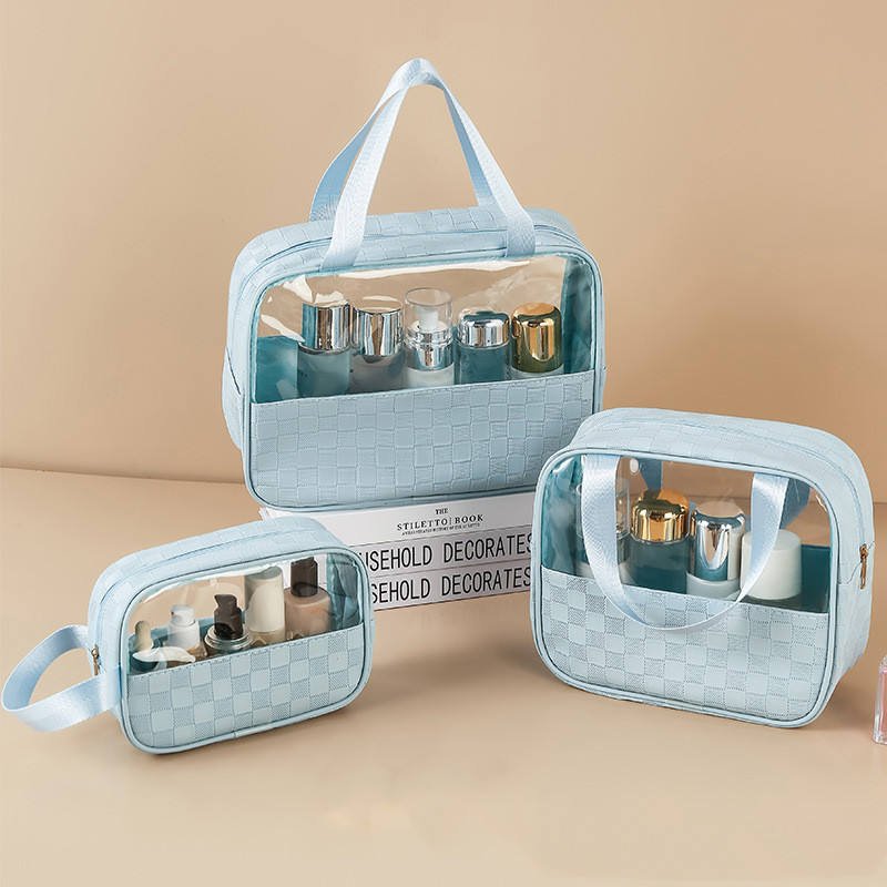 3Pcs Toiletry Bag for Men Women Clear Cosmetics Bag - Image 3