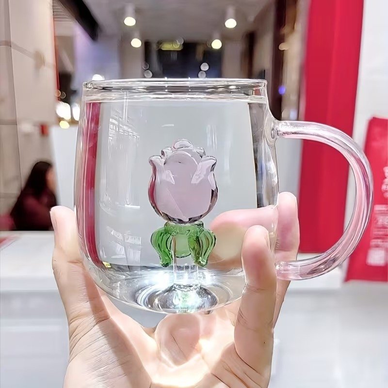 3D Transparent Heat Resistant Glass Cup - Image 4