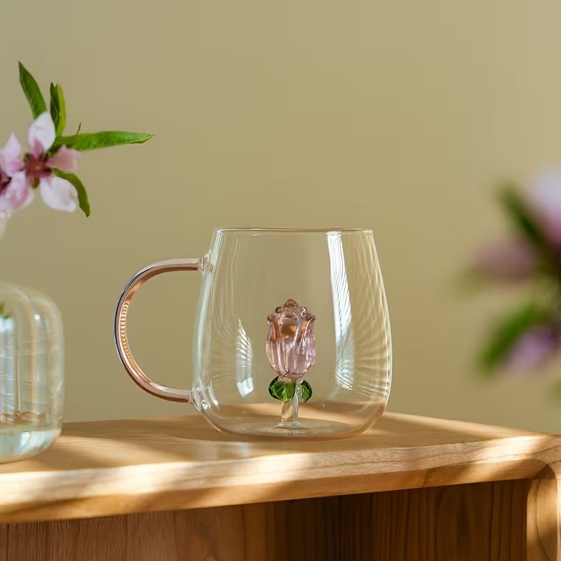 3D Transparent Heat Resistant Glass Cup - Image 5