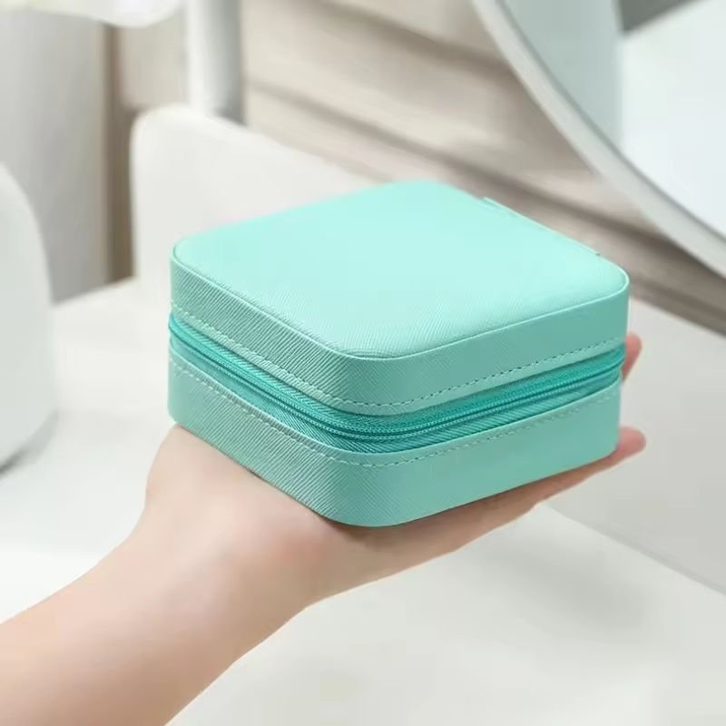 Premium Mini Leather Jewelry Organizer Box - Image 2