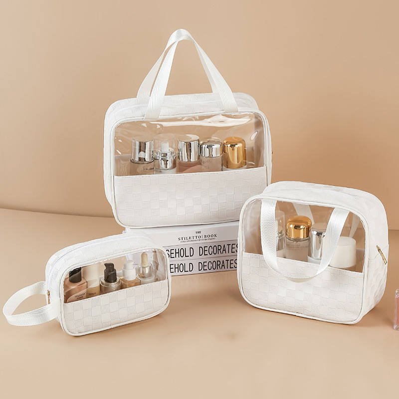 3Pcs Toiletry Bag for Men Women Clear Cosmetics Bag - Image 5
