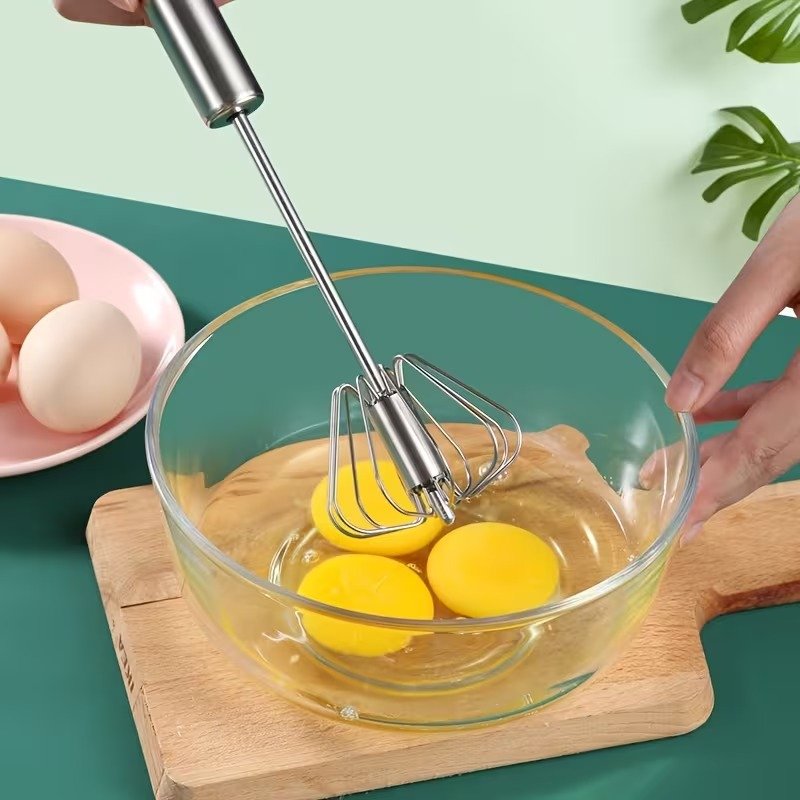 Hand Push Whisk Egg Coffee Beater(LARGE SIZE)