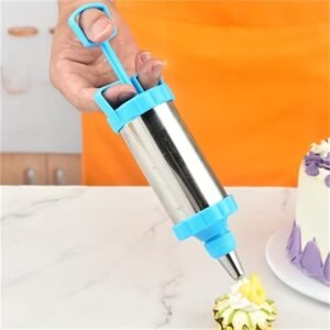 5PC STAINLESS STEEL PASTRY GUN