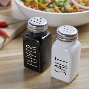 2PC BLACK & WHITE SALT & PEPPER
