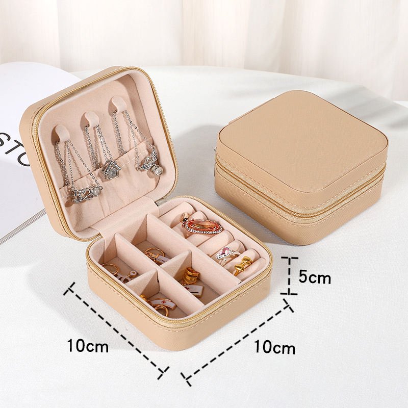 Premium Mini Leather Jewelry Organizer Box - Image 5