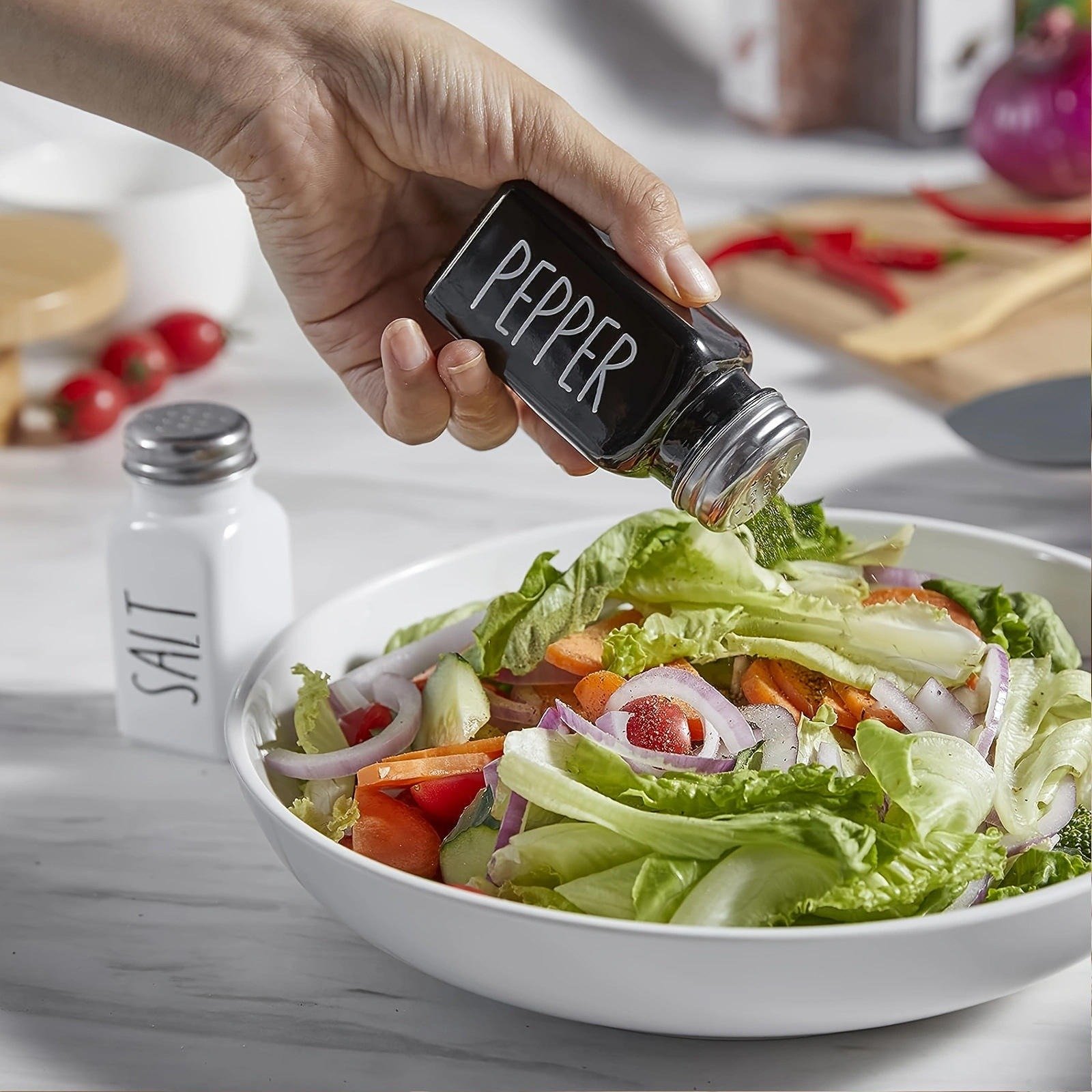 2PC BLACK & WHITE SALT & PEPPER - Image 6