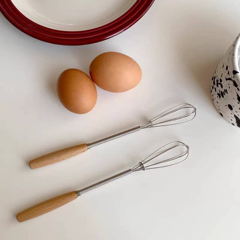 Mini Whisk With Wooden Handle For Effortless Mixing And Blending - Image 4