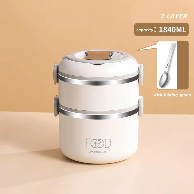 2 Layer Warm Lunch Box With Bag - Image 4