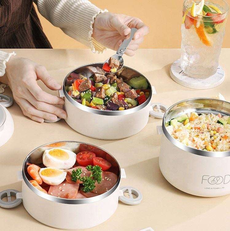 2 Layer Warm Lunch Box With Bag - Image 3