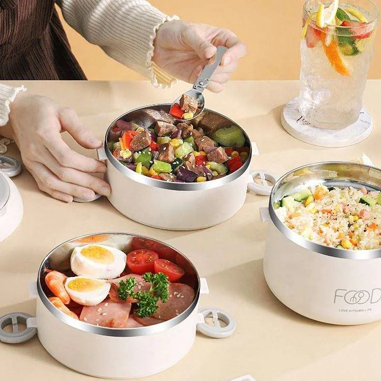 2 Layer Warm Lunch Box With Bag - Image 3