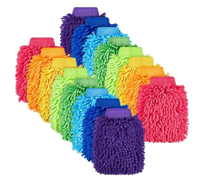 Microfiber Hand Glove Duster Cleaner For Car Wash - Image 2
